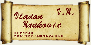 Vladan Mauković vizit kartica